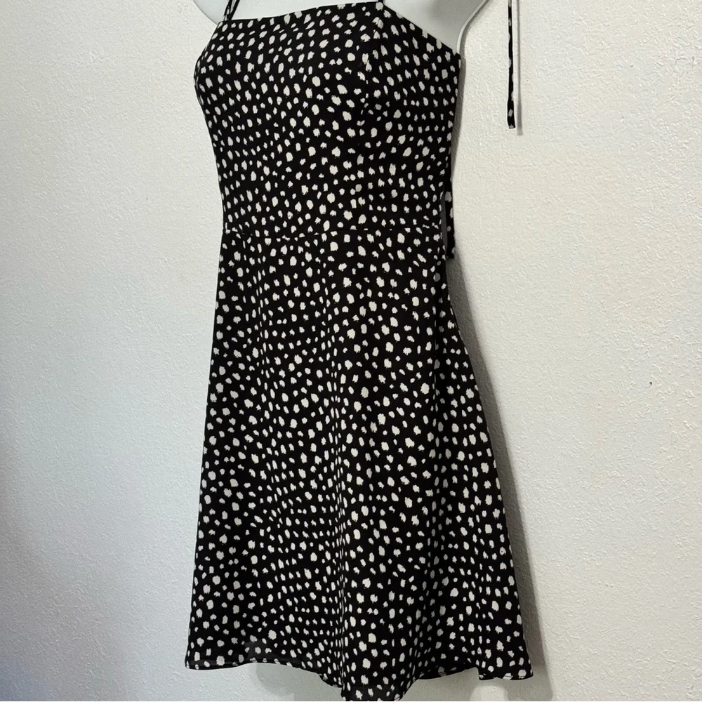 Lola Grace black and white polka dot print dress size large - Picture 4 of 9